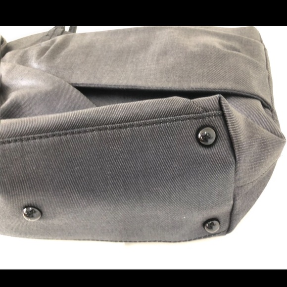 euc Valentino Garavani drk grey Betty Bow lrg  shoulder tote bag Rtl $1K - Picture 5 of 8